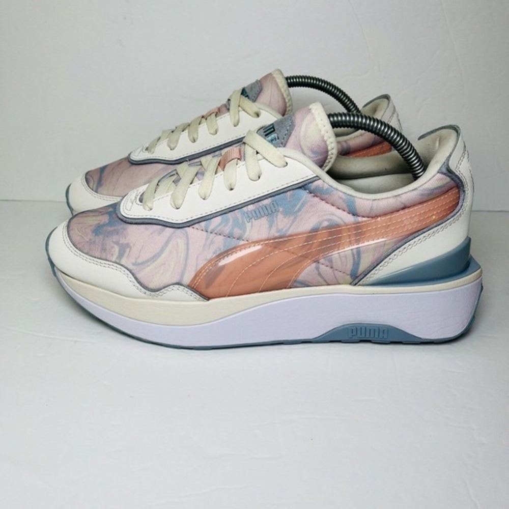PUMA Women’s Cruise Rider Sneakers Shoes Marble Ivory Glow/Lotus‎ Size 8.5 - Picture 5 of 11